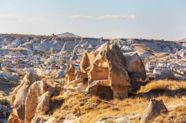 Türkiye 'nin ünlü Kapadokya kentinde alışılmadık kaya oluşumu