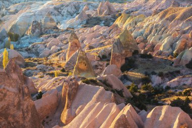 Türkiye 'nin ünlü Kapadokya kentinde alışılmadık kaya oluşumu