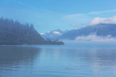 Alaska tundrasında dinginlik gölü