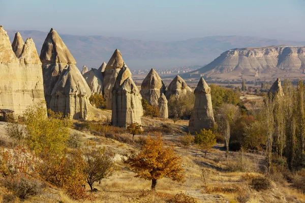 Ongebruikelijke Rotsformatie Het Beroemde Cappadocië Turkije — Stockfoto
