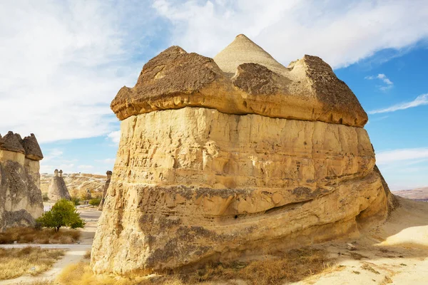 Ongebruikelijke Rotsformatie Het Beroemde Cappadocië Turkije — Stockfoto