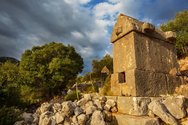 Vackra Natur Landskap Turkiet Berg Lykiska Sättet Känt Bland Vandrare — Stockfoto