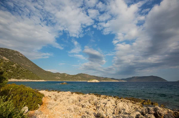 Belle Côte Maritime Turquie Paysages Naturels Étonnants Long Chemin Randonnée — Photo