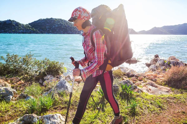 Hermosos Paisajes Naturales Las Montañas Turquía Lycian Camino Famoso Entre —  Fotos de Stock