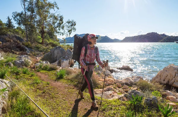 Schöne Naturlandschaften Den Bergen Der Türkei Lykischer Weg Ist Unter — Stockfoto