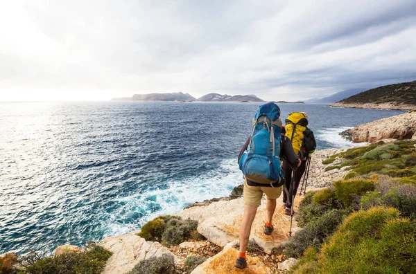 Krásné Přírodní Krajiny Tureckých Horách Lycijská Cesta Známá Mezi Turisty — Stock fotografie