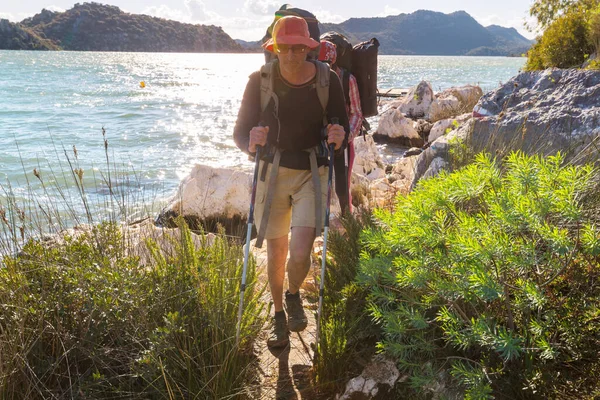 Schöne Naturlandschaften Den Bergen Der Türkei Lykischer Weg Ist Unter — Stockfoto