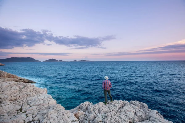 Beautiful Sea Coast Turkey Amazing Natural Landscapes Lycian Hiking Way — Stock Photo, Image
