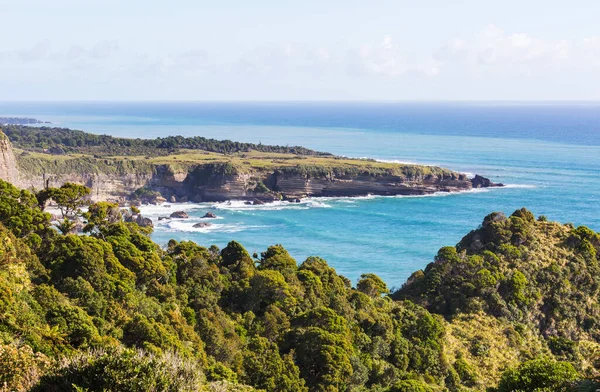 Beautiful Landscapes Ocean Beach New Zealand Inspiring Natural Travel Background — Stock Photo, Image