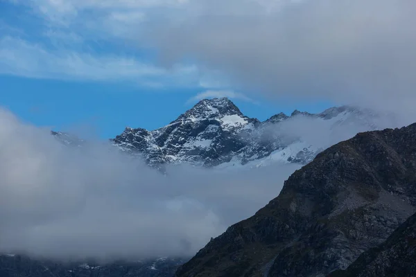 Beaux Paysages Naturels Dans Parc National Mont Cook Île Sud — Photo