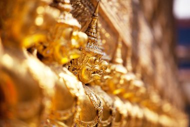 Bangkok, Tayland 'daki Altın Budist heykeli