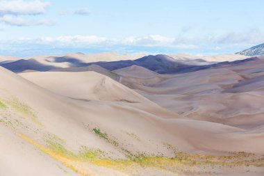 Great Sand Dunes Ulusal Parkı 'nda sonbahar sezonu, Colorado, ABD