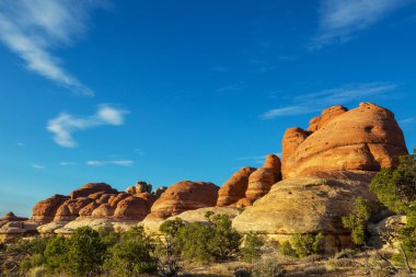 Utah, ABD 'de kumtaşı oluşumları. Güzel Alışılmadık manzaralar.