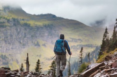 Buzul Ulusal Parkı 'nda yürüyüş, Montana