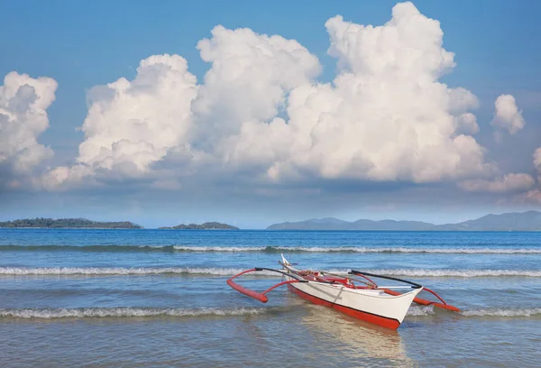 Traditionell Filippinsk Båt Havet Palawan Island Filippinerna — Stockfoto