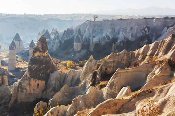 Ongebruikelijke Rotsformatie Het Beroemde Cappadocië Turkije — Stockfoto