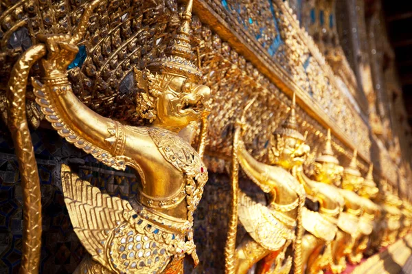 Goldene Buddhistische Statue Bangkok Thailand — Stockfoto