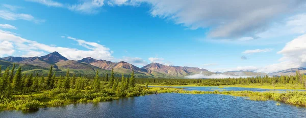 アラスカ ツンドラのセレニティ湖 — ストック写真