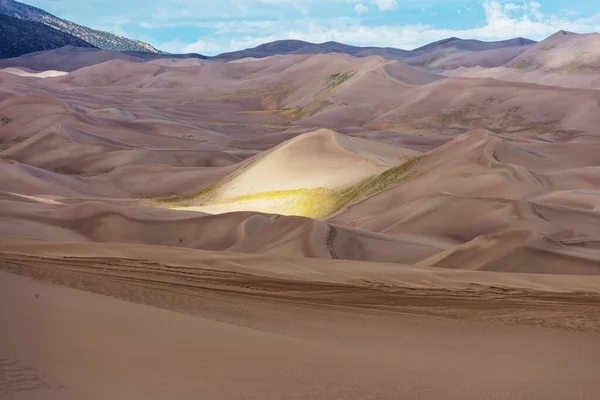 Sanddyner Kalifornien Usa Vackra Natur Landskap Resa Soluppgång Bakgrund — Stockfoto