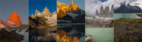 Fantástico Paisaje Montañoso Patagonia — Foto de Stock