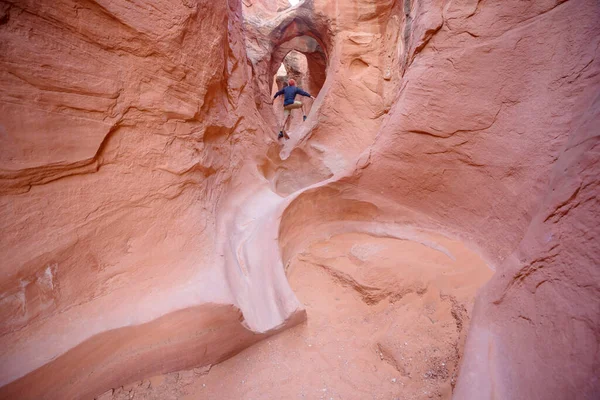 Slot Canyon Grand Staircase Escalante National Park Utah Usa Ovanliga — Stockfoto