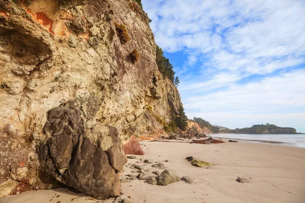 Vackra Landskap Det Ocean Beach Nya Zeeland Inspirerande Natur Och — Stockfoto