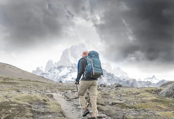 Caminata Las Montañas Patagónicas Argentina —  Fotos de Stock