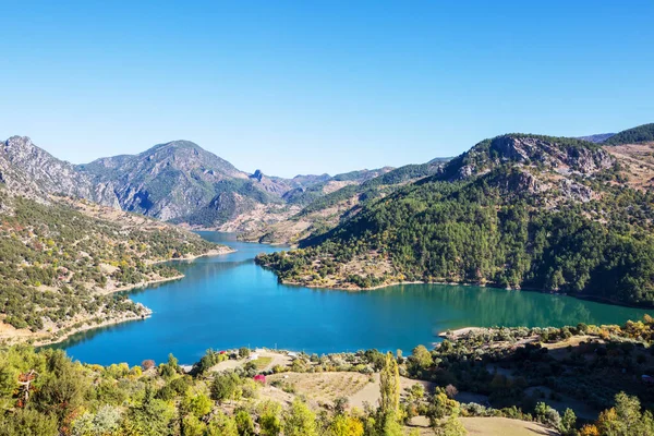 Lake Turecku Krásné Horské Krajiny — Stock fotografie