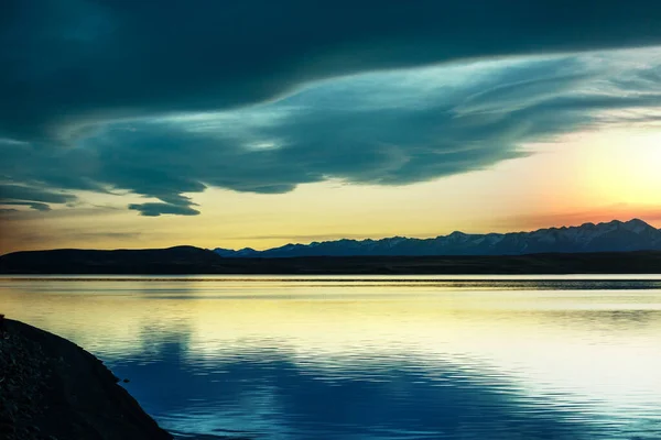 Paisagens Naturais Incríveis Nova Zelândia Lago Montanhas — Fotografia de Stock