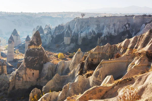 Ungewöhnliche Felsformation Berühmten Kappadokien Türkei — Stockfoto