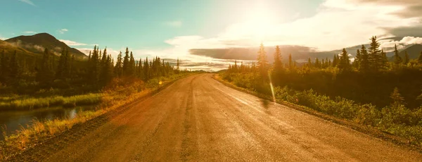 Paesaggi Sull Autostrada Denali Alaska — Foto Stock