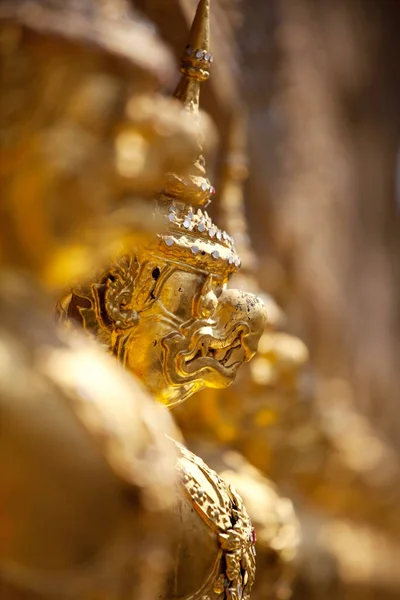 Estatua Budista Oro Bangkok Tailandia —  Fotos de Stock