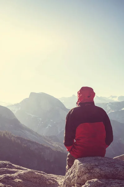 Randonnée Dans Les Montagnes Yosemite États Unis — Photo