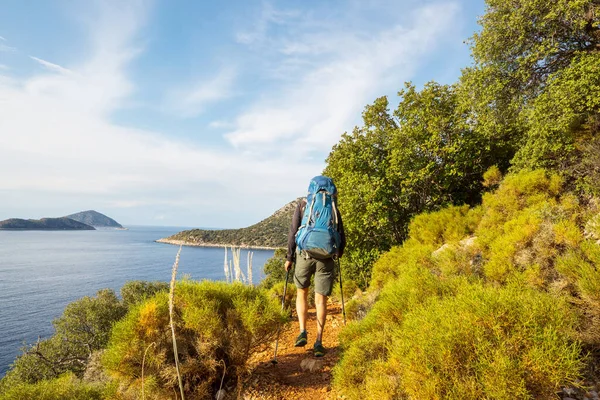 Hermosos Paisajes Naturales Las Montañas Turquía Lycian Camino Famoso Entre —  Fotos de Stock