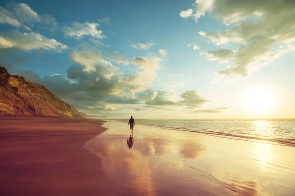 Prachtige Landschappen Het Ocean Beach Nieuw Zeeland Inspirerende Natuurlijke Reisachtergrond — Stockfoto