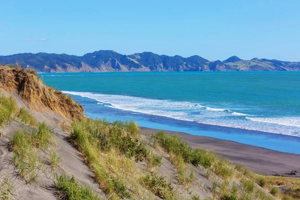 Hermosos Paisajes Playa Del Océano Nueva Zelanda Inspirando Fondo Natural — Foto de Stock