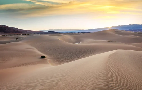 Dunas Arena California Hermosos Paisajes Naturales Viajan Fondo Amanecer — Foto de Stock