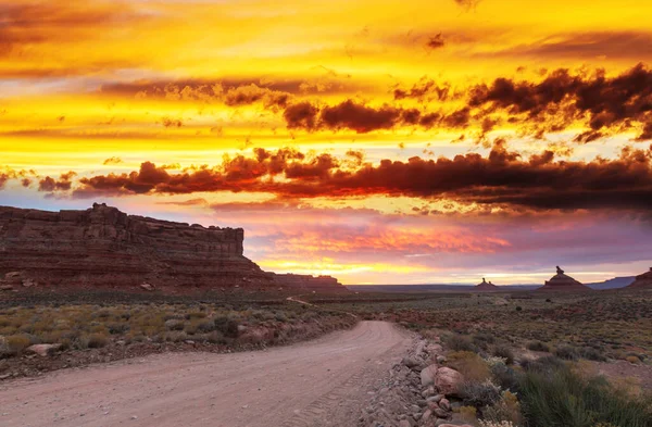 Tal Der Götter Mit Monument Valley Bei Sonnenaufgang — Stockfoto