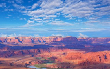 Canyonlands Ulusal Parkı, Utah, ABD 'deki güzel manzaralar..