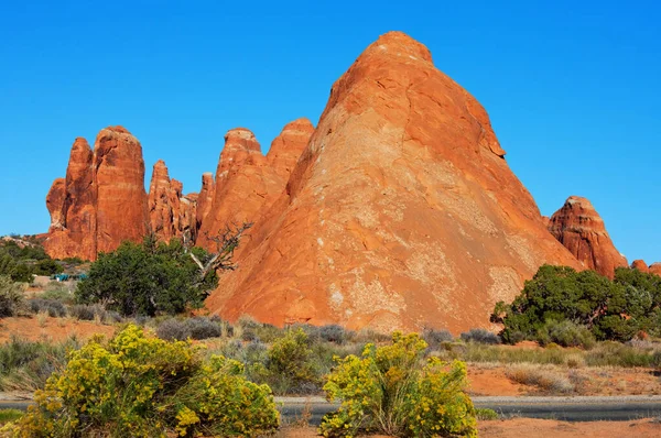 Formaciones Arenisca Utah Hermosos Paisajes Inusuales —  Fotos de Stock