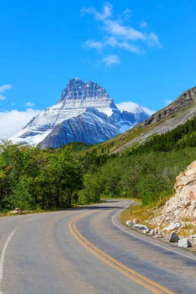 Malebné Skalnaté Vrcholky Národního Parku Glacier Montana Usa Krásné Přírodní — Stock fotografie