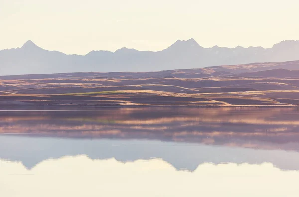 Paisagens Naturais Incríveis Nova Zelândia Lago Montanhas — Fotografia de Stock