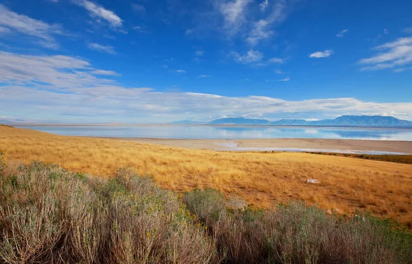 Vue Panoramique Paysage Grand Lac Salé Utah États Unis — Photo