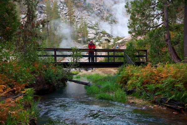 Man Lassen Volcanic National Park Kalifornien Usa — Stockfoto