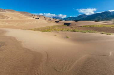 Great Sand Dunes Ulusal Parkı 'ndaki güzel manzaralar, Colorado, ABD