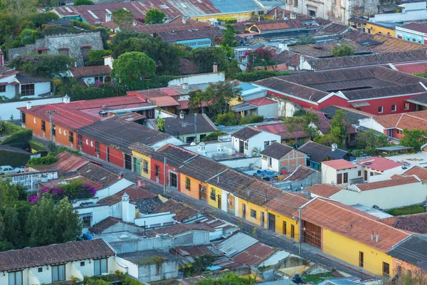 Koloniální Architektura Starověkém Městě Antigua Guatemala Střední Amerika Guatemala — Stock fotografie