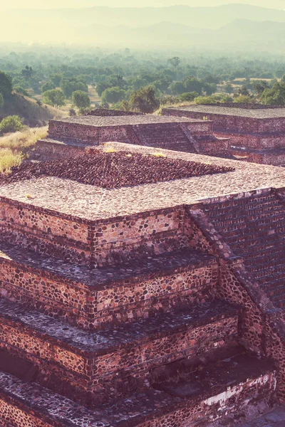 Теотіуакан Стародавнє Історичне Культурне Місто Славні Стародавні Руїни Ацтекської Цивілізації — стокове фото
