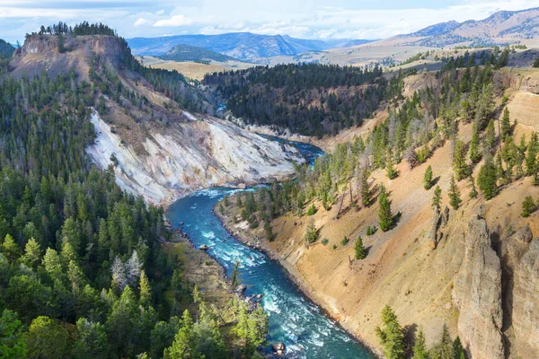 Fiume Yellowstone Nel Parco Nazionale Yellowstone Wyoming Stati Uniti — Foto Stock