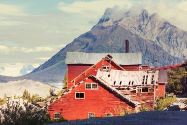 McCarthy yakınlarındaki Kennecott Maden Kasabası, Alaska, ABD