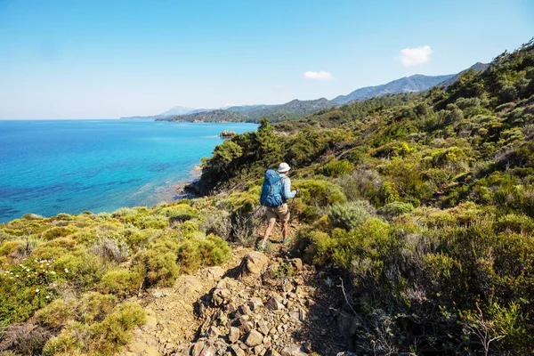 Beaux Paysages Sur Sentier Carian Mer Égée Turquie — Photo